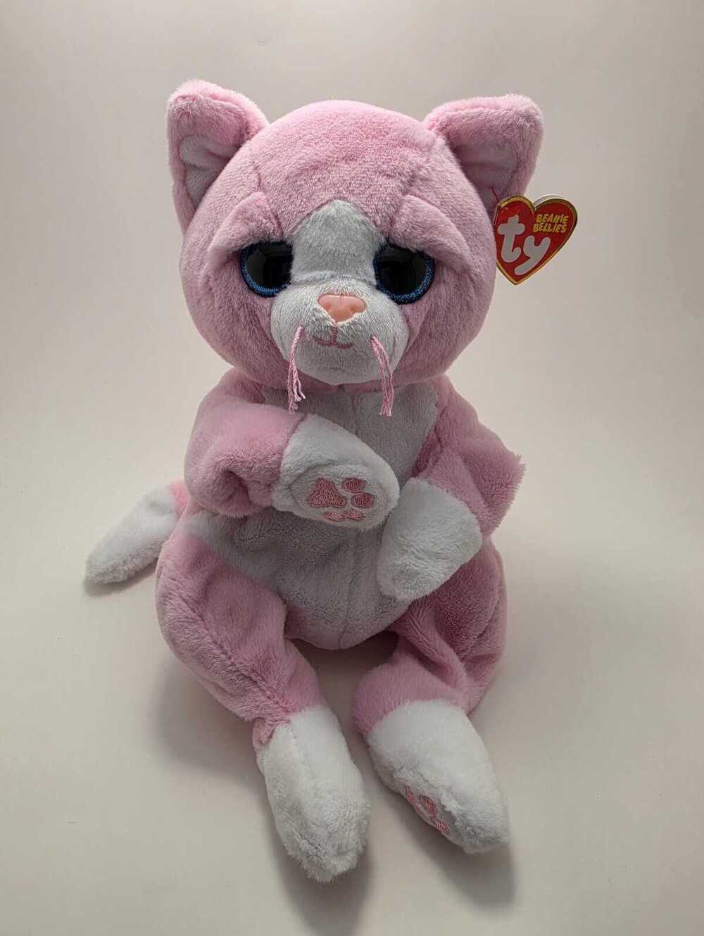 Ty Beanie Bellies “Lillibelle” the Pink Kitty Cat! (larger 10 inch version)